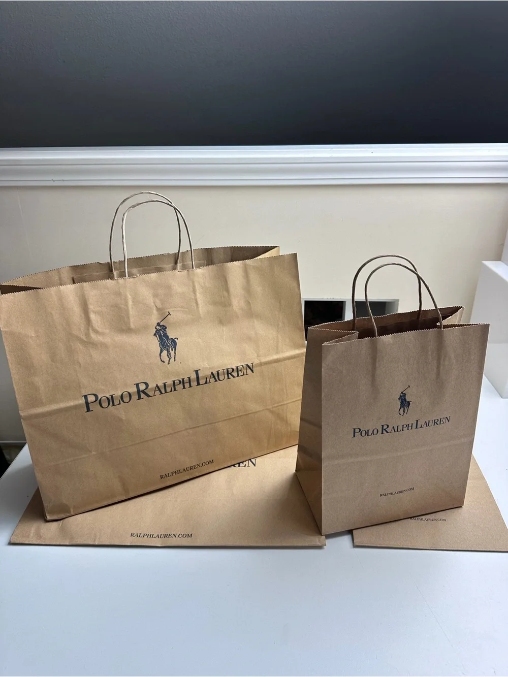 Polo Ralph Lauren Store Paper Shopping Bags 4 Large and 5 Small Bags